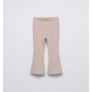 Zara 12-18 Months Baby Girl Neutral Soft Touch Flare Leggings Pants